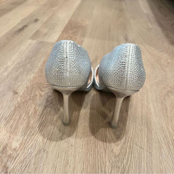 MIA Ciana Rhinestone D’Orsay Pump in Silver size 6 - Picture 8 of 16